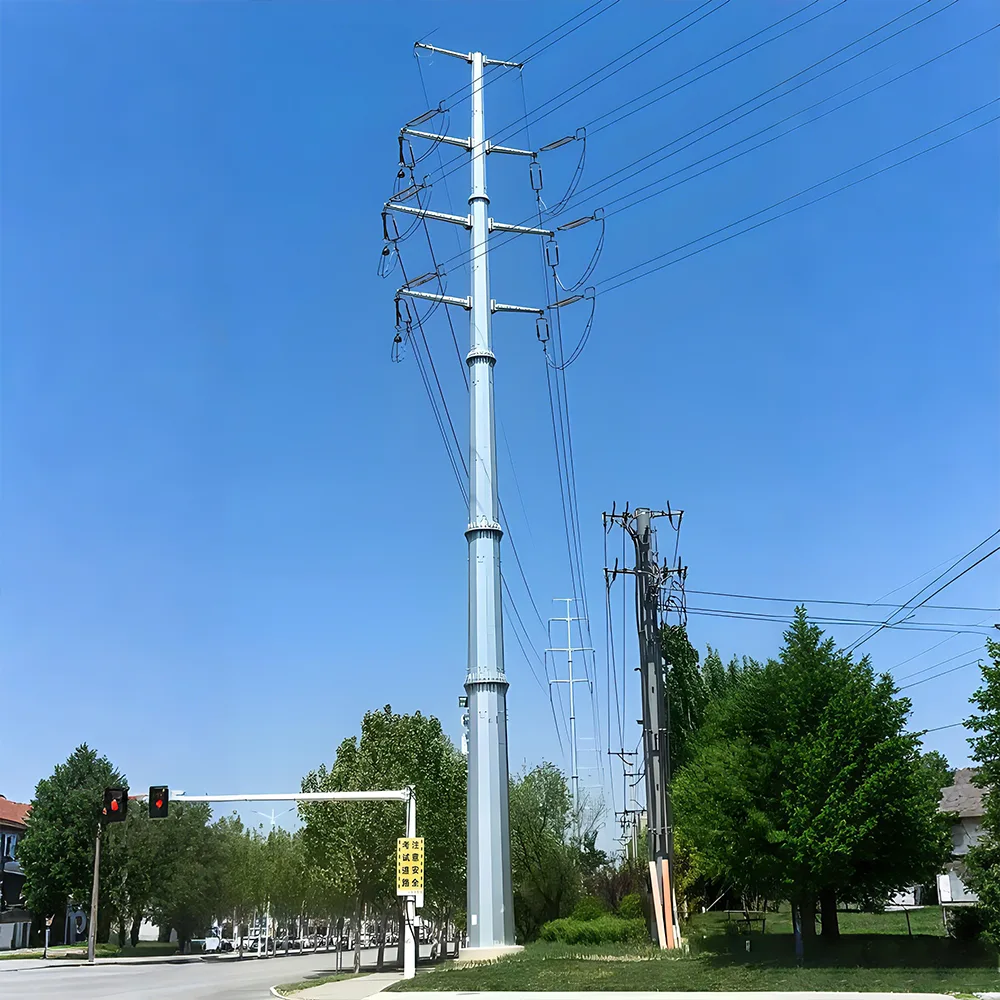 Kraftübertragungsturm und Mast
